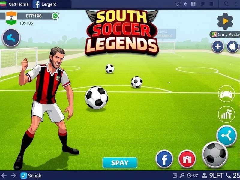 Intuitive touch controls for mobile soccer South India Soccer Legends Controls